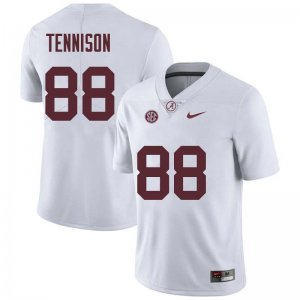 NCAA Men's Alabama Crimson Tide #88 Major Tennison Stitched College Nike Authentic White Football Jersey GR17V16KS